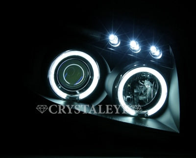 CRYSTAL EYE CCFL SQUID RING HEADLIGHT BLACK TYPE (CLEAR REFLECTOR) FOR TOYOTA HILUX SURF 210 215  J042BK