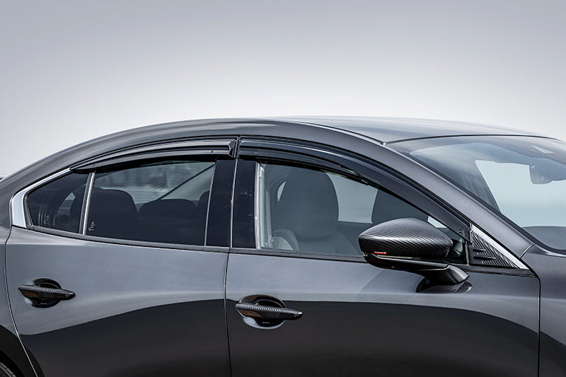 AUTOEXE SPORTS SIDE VISOR SMOKE ACRYLIC RESIN FOR MAZDA MAZDA3 BP SERIES SEDAN BPA2V3700