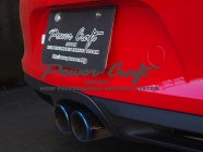 POWER CRAFT HYBRID EXHAUST MUFFLER SYSTEM WITH BLACK TAIL FOR PORSCHE 981 CAYMAN S BOXSTER S CAYMAN GT4 GTS GT4 3.8L GTS P-PO700101-BKT