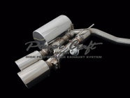 POWER CRAFT TURBO HYBRID EXHAUST MUFFLER SYSTEM WITH BLACK TAIL FOR MASERATI QUATTROPORTE TURBO V8 2WD 3.8L P-MAS790101-BKT