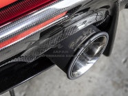 POWER CRAFT HYBRID EXHAUST MUFFLER SYSTEM WITH RACING STRAIGHT CATALYZER AND WITH BLACK TAIL FOR FERRARI 488 PISTA P-FE880103-SE-BKT