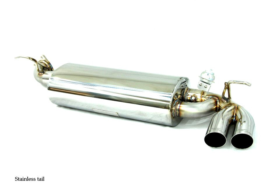 KREISSIEG CAT-BACK F1 SOUND VALVETRONIC EXHAUST SYSTEM TITANIUM FLOATING CURL TAIL SANDBLASTED KSG LOGO MARK FOR LOTUS ELISE ROVER 18K  LTEL-05-TITANIUM