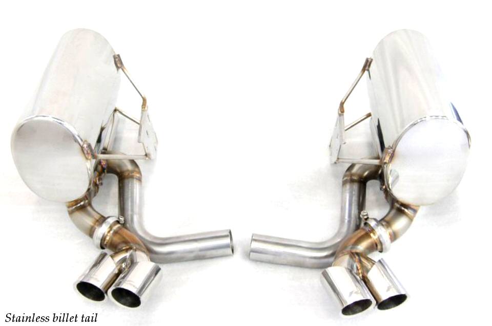 KREISSIEG CAT-BACK F1 SOUND VALVETRONIC EXHAUST SYSTEM STAINLESS STEEL BILLET FLOATING CURL TAIL SANDBLASTED KSG LOGO MARK FOR PORSCHE 996 CARRERA 98'~02' 3.4L P996CE-01-STAINLESSBILLET-3.4L