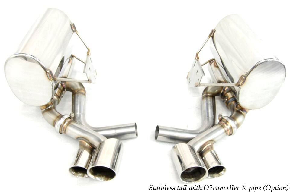 KREISSIEG CAT-BACK F1 SOUND VALVETRONIC EXHAUST SYSTEM TITANIUM FLOATING CURL TAIL SANDBLASTED KSG LOGO MARK FOR PORSCHE 996 CARRERA 4S  P996C4-01-TITANIUM