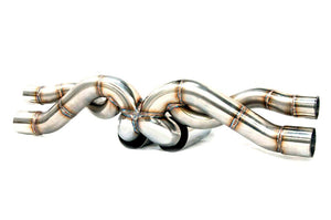 KREISSIEG FIRST CAT-BACK F1 SOUND EXHAUST SYSTEM TORNADO WOLF VER. STAINLESS STEEL FLOATING CURL TAIL SANDBLASTED KSG LOGO MARK FOR PORSCHE 997 GT3  P997GT3-06-STAINLESS