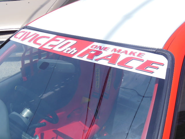 ZEROFIGHTER CIVIC ONE MAKE RACE 20TH ANNIVERSARY WINDOW STICKER ZEROF-01217