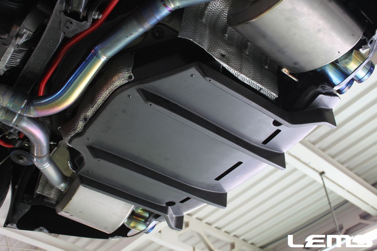 LEMS DRY CARBON REAR UNDER DIFFUSER CLEAR COAT FOR LEXUS IS F USE20 L517-2