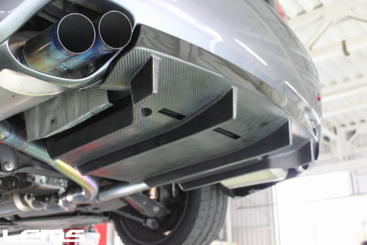 LEMS DRY CARBON REAR UNDER DIFFUSER CLEAR COAT FOR LEXUS IS F USE20 L517-2