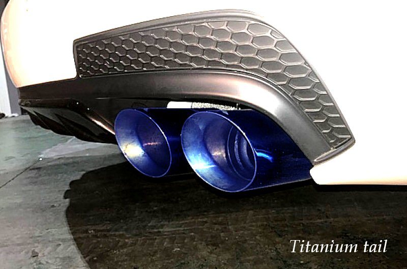 KREISSIEG F1 SOUND VALVETRONIC EXHAUST SYSTEM TITANIUM FLOATING CURL TAIL SANDBLASTED KSG LOGO MARK FOR V8 FOR MASERATI QUATTROPORTE GTS V8 3.8L Twin Turbo MQP-10-TITANIUM-GTS-V8