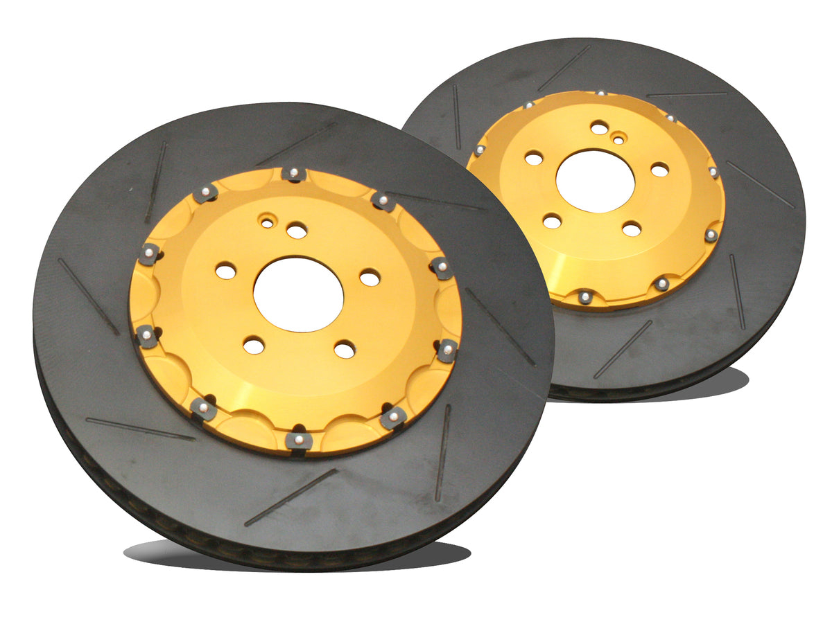 BIOT STOCK REPLACMENT D NUT 3 PIECE ROTOR REAR GOLD FOR LEXUS LC500 500H URZ100 GWZ100 BR.R2.LX15R-G
