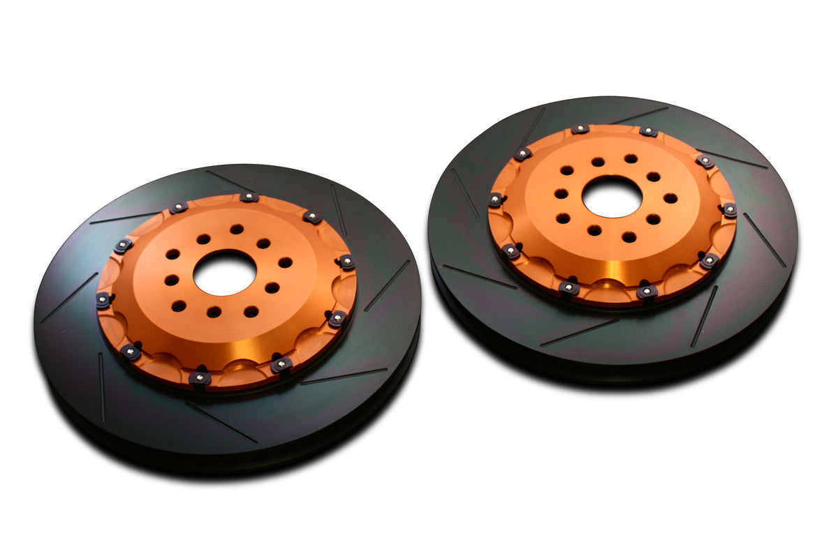 BIOT STOCK REPLACMENT D NUT 3 PIECE ROTOR REAR ORANGE FOR LEXUS LC500 500H URZ100 GWZ100 BR.R2.LX15R-ORANGE