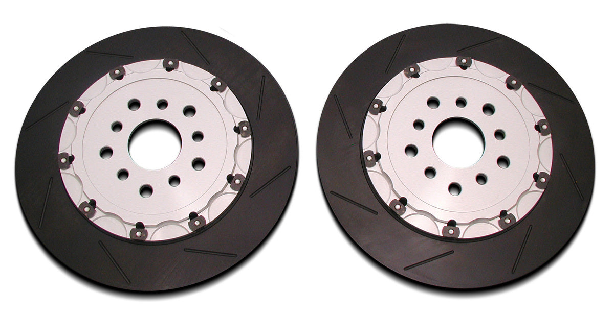 BIOT STOCK REPLACMENT D NUT 3 PIECE ROTOR REAR SILVER FOR LEXUS LC500 500H URZ100 GWZ100 BR.R2.LX15R-SILVER