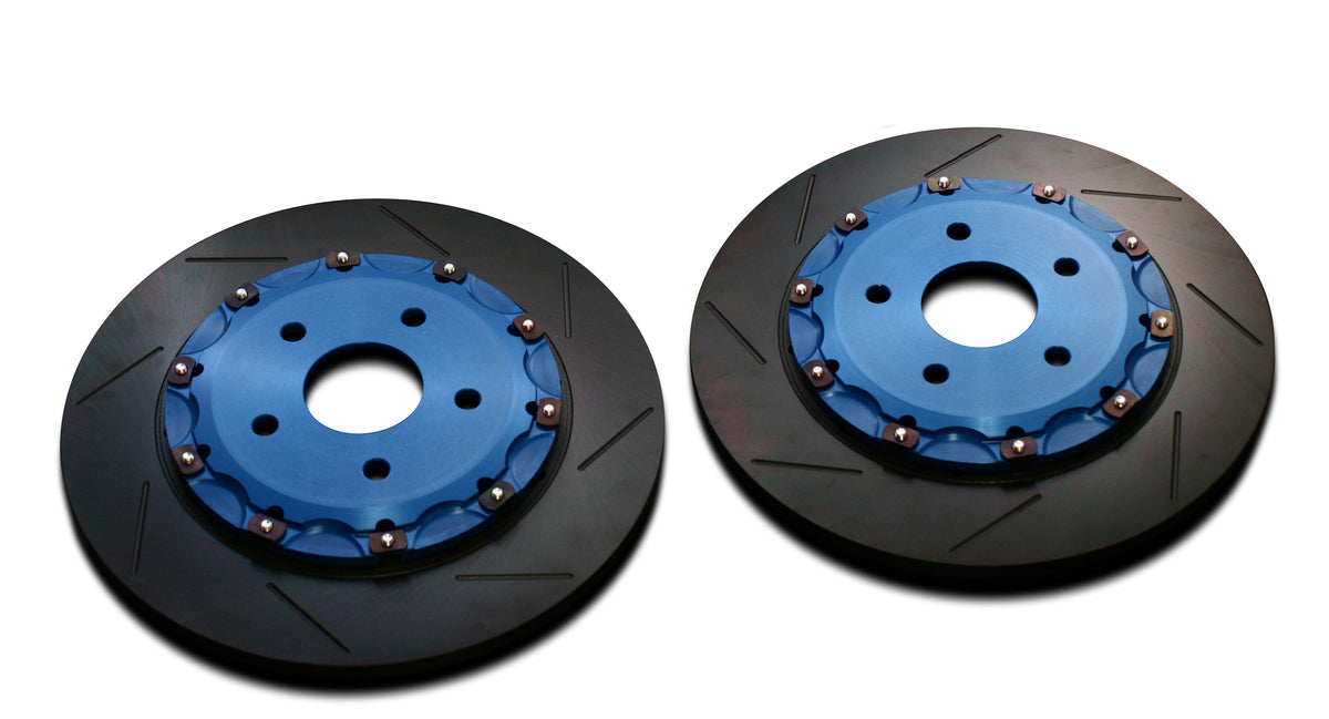 BIOT STOCK REPLACMENT D NUT 3 PIECE ROTOR REAR DARK BLUE FOR LEXUS LC500 500H URZ100 GWZ100 BR.R2.LX15R-DARK-BLUE