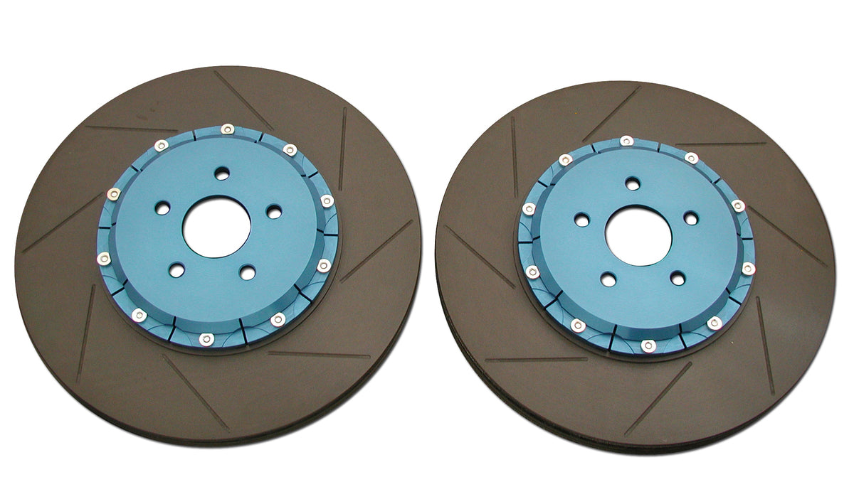 BIOT STOCK REPLACMENT D NUT 3 PIECE ROTOR REAR BLUE FOR LEXUS LC500 500H URZ100 GWZ100 BR.R2.LX15R-BLUE