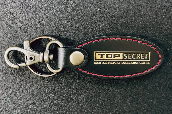 TOP SECRET LEATHER KEY RING RED FOR  TOP-SECRET-00341