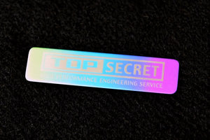 TOP SECRET TITANIUM EMBLEM SLIVER LOGO ON BLUE FOR  TOP-SECRET-00331