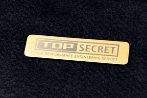 TOP SECRET TITANIUM EMBLEM BLUE GOLD GRADATION FOR  TOP-SECRET-00332