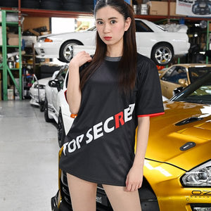 TOP SECRET TS CARBON T-SHIRT GRAY LOGO WITH WHITE R S FOR  TOP-SECRET-00237