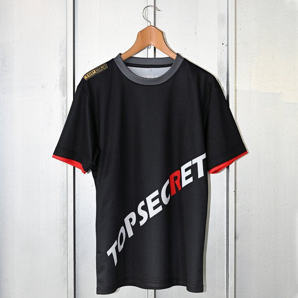 TOP SECRET TS CARBON T-SHIRT GRAY LOGO WITH WHITE R XL FOR  TOP-SECRET-00240