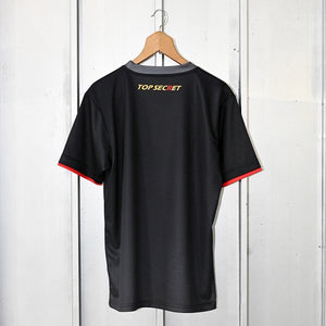 TOP SECRET TS CARBON T-SHIRT WHITE LOGO WITH RED R S FOR  TOP-SECRET-00242