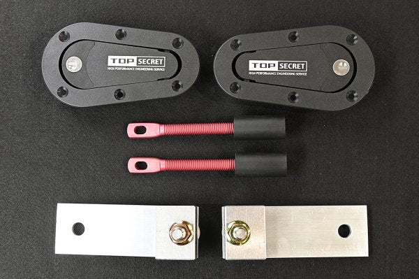 TOP SECRET AERO CATCH + EXCLUSIVE STAY SET WITHOUT KEY FOR NISSAN SKYLINE GT-R BNR32 TOP-SECRET-00437