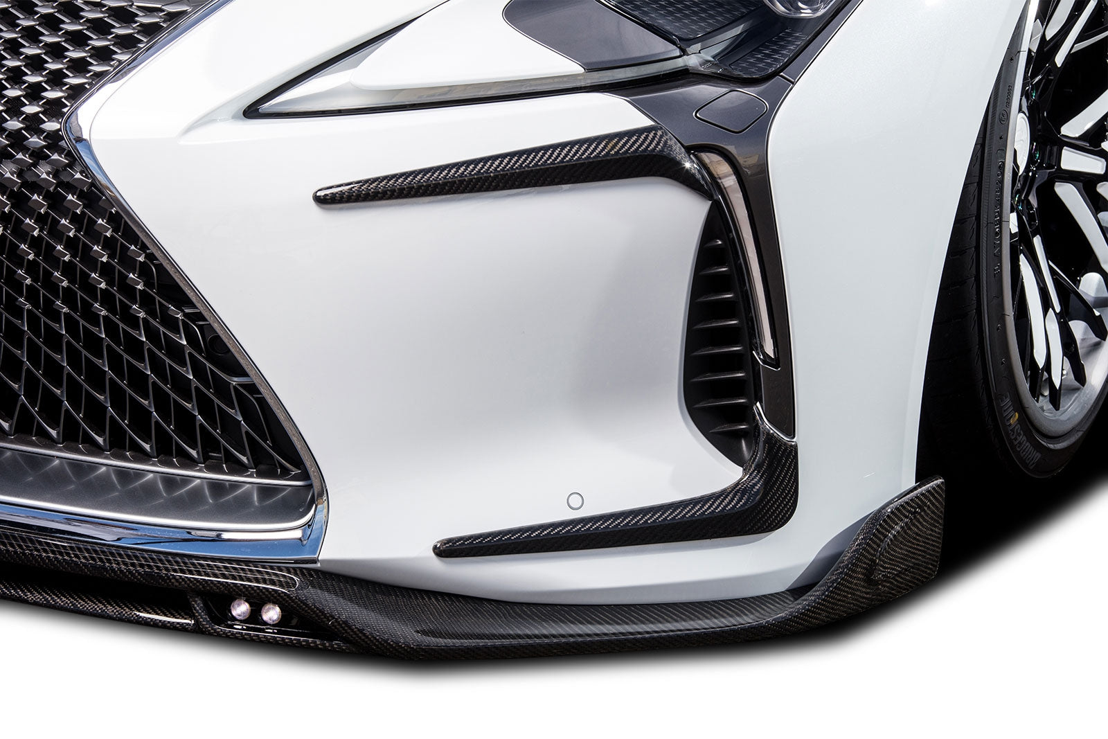 ROWEN FRONT LIP SPOILER LED LAMP CARBON FOR LEXUS LC500 CONVERTIBLE URZ100 1L007A11