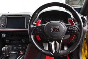 TOP SECRET M17 PADDLE SHIFTERS RED WITH BLACK MARK FOR NISSAN GT-R R35 TOP-SECRET-00138
