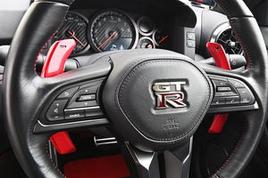 TOP SECRET M17 PADDLE SHIFTERS RED WITH BLACK MARK FOR NISSAN GT-R R35 TOP-SECRET-00138