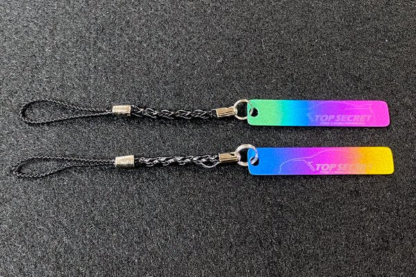 TOP SECRET TITANIUM MOBILE PHONE STRAP BLUE GOLD FOR  TOP-SECRET-00344