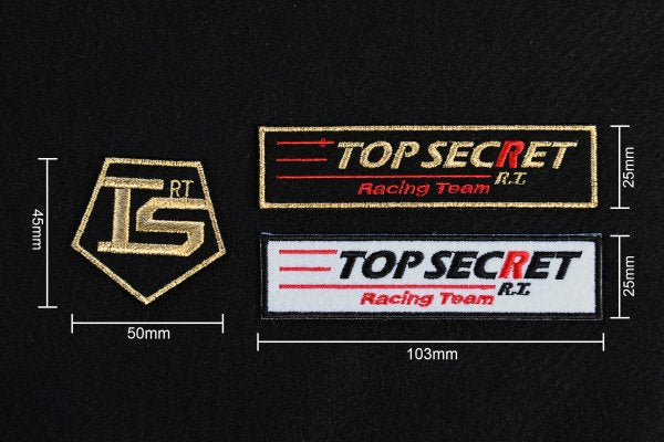 TOP SECRET TS EMBROIDERY PATCH SET FOR  TOP-SECRET-00292