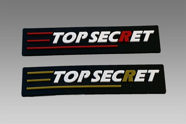TOP SECRET TS RUBBER EMBLEM SET FOR  TOP-SECRET-00291