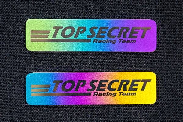 TOP SECRET TS TITANIUM EMBLEM LINE LOGO GREEN PURPLE FOR  TOP-SECRET-00287