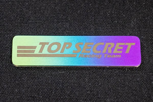 TOP SECRET TS TITANIUM EMBLEM LINE LOGO GREEN PURPLE FOR  TOP-SECRET-00287