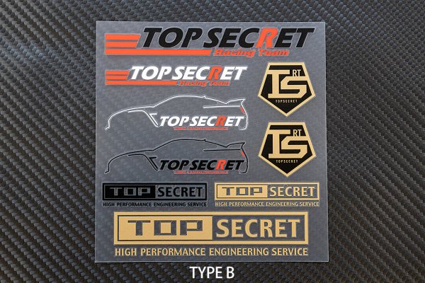 TOP SECRET TS ASSORTED STICKERS TYPE A FOR  TOP-SECRET-00289