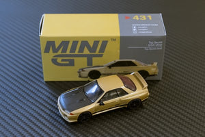 TOP SECRET MINI GT 1 64 VR32 GT-R GOLD FOR  TOP-SECRET-00277