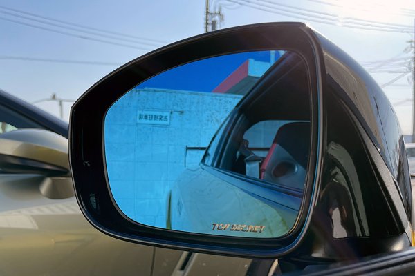 TOP SECRET DOOR MIRROR BLUE LENS SET FOR NISSAN GT-R R35 TOP-SECRET-00131