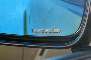 TOP SECRET DOOR MIRROR BLUE LENS SET FOR NISSAN GT-R R35 TOP-SECRET-00131