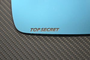 TOP SECRET DOOR MIRROR BLUE LENS SET FOR NISSAN GT-R R35 TOP-SECRET-00131
