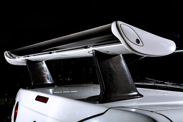 TOP SECRET CARBON WING STAY CLEAR COATED FOR NISSAN SKYLINE GT-R BNR34 TOP-SECRET-00356