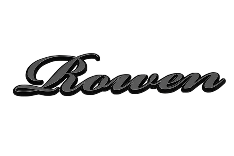 ROWEN LOGO EMBLEM IN CURSIVE MATTE BLACK FOR LEXUS RX F-SPORT RX500h 350 TALH17 TALH15 9ME110-B	