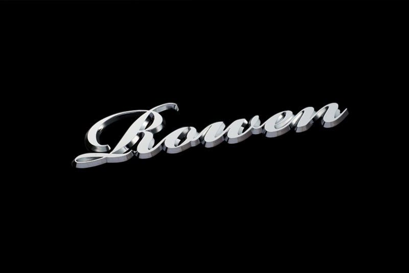 ROWEN LOGO EMBLEM IN CURSIVE CHROME FOR LEXUS RX F-SPORT RX500h 350 TALH17 TALH15 9ME110