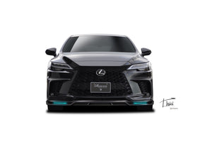 ROWEN FRONT SPOILER WITH LED BLADE FRP BLACK FOR LEXUS RX F-SPORT RX500h 350 TALH17 TALH15 1L016A00-B