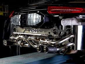 POWER CRAFT HYBRID EXHAUST MUFFLER SYSTEM WITH BLACK TAIL FOR PORSCHE 991.2 CARRERA PORSCHE 991.2 CARRERA S P-PO580102-BKT