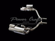 POWER CRAFT TURBO HYBRID EXHAUST MUFFLER SYSTEM WITH BLACK TAIL FOR MASERATI QUATTROPORTE TURBO V8 2WD 3.8L P-MAS790101-BKT