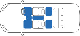 KARO SISAL BLUE WHITE FLOOR MATTS FOR TOYOTA RAUM NCZ25 SISAL-1860-BLUE-WHITE