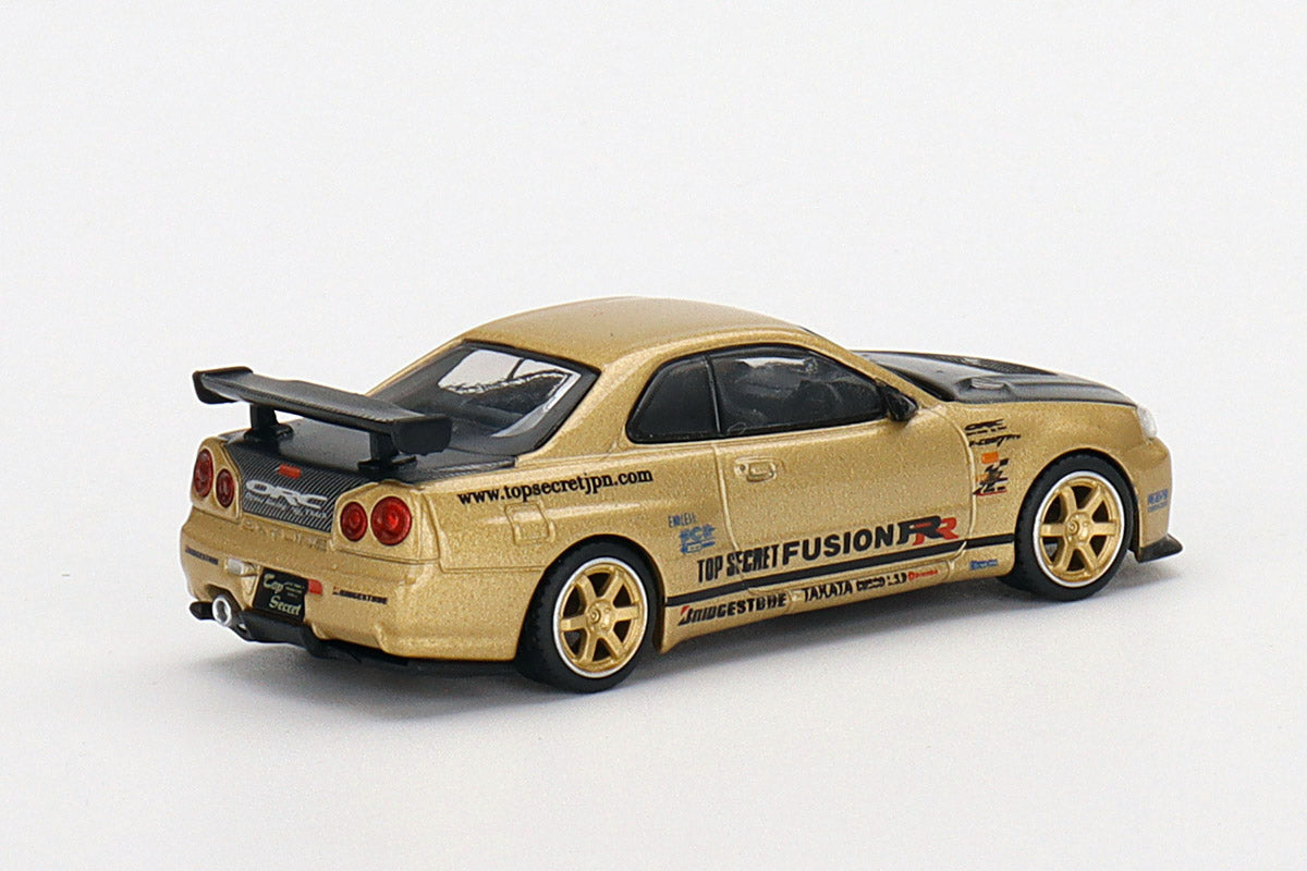 TOP SECRET MINI GT 1/64 TOP SECRET R34GT-R FUSION RR FOR NISSAN