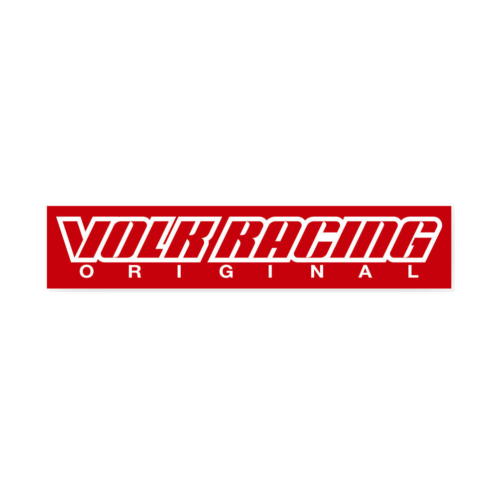 RAYS VOLK RACING LOGO BOX STICKER RED 74990000BOXRD