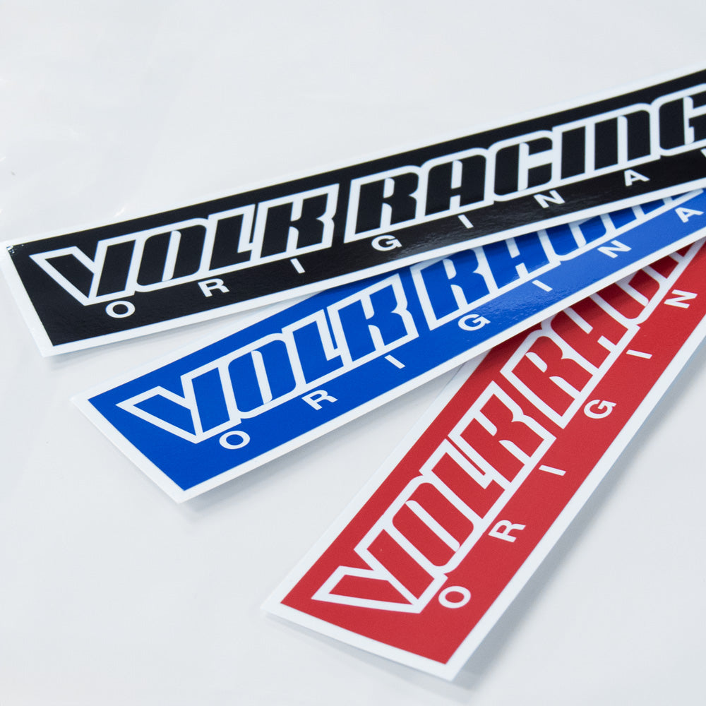 RAYS VOLK RACING LOGO BOX STICKER RED 74990000BOXRD