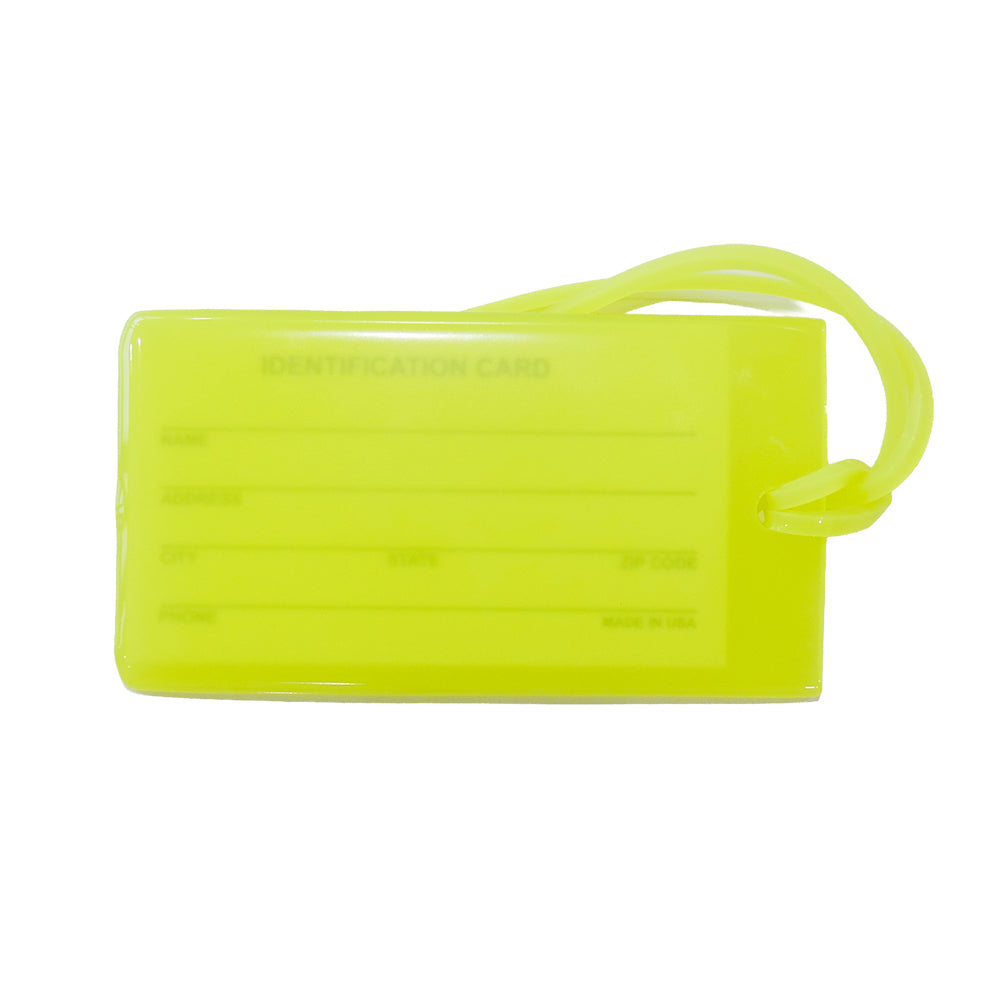 RAYS RUBBER LUGGAGE TAG YELLOW 7409020RTAGYL