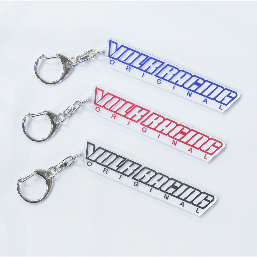 RAYS VOLK RACING LOGO ACRYLIC KEY CHAIN BLUE 74990000ACRBL